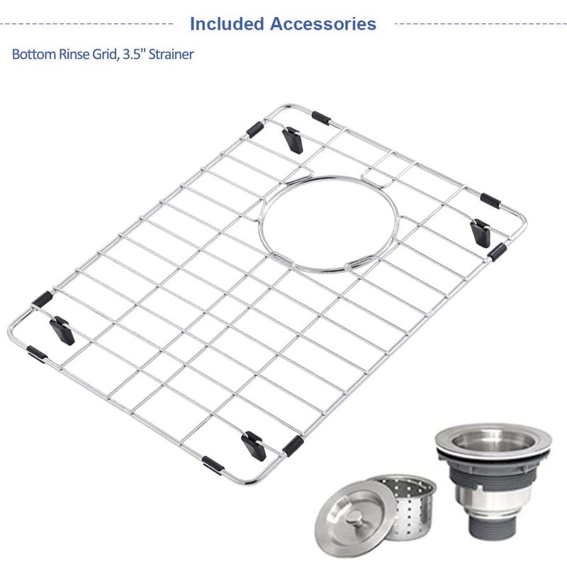 Hovheir 12x16 Inch Undermount Bar Sink - 16 Gauge Stainless