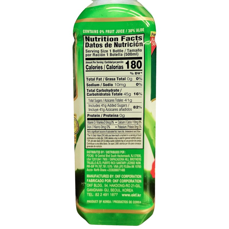 OKF Aloe Vera King Drink, Original, 16.9 Fluid Ounce (Pack