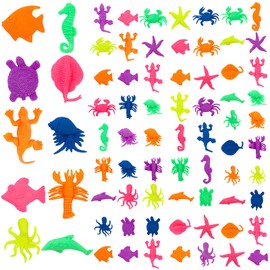 ONEST 75 Pieces Growing Sea Animals Growing Sea Creatures for Parties Educational Goodie Bag Fillers Fun Plant Decorations