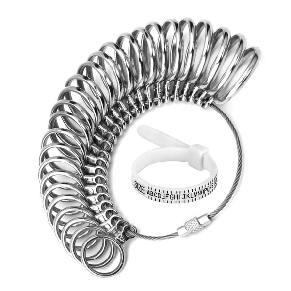 Ring Sizer Gauge, Ring Sizer Set UK, A-Z Sizing Metal
