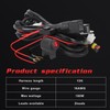13ft LED Light Switch Wiring Harness 14AWG 1‑to‑2 with Relay