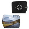 BDFHYK Passenger Right Side Heated Mirror Glass Compatible with F150