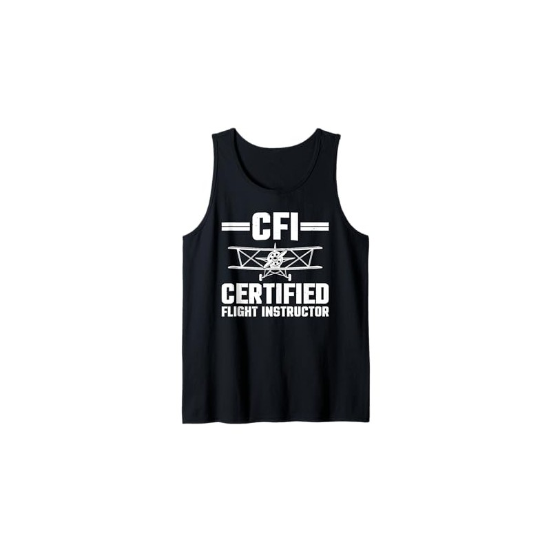 Funny Flight Instructor Art For Men Women Flight Instructor Tank