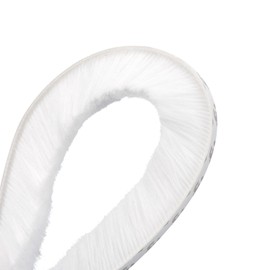 Awclub Brush Weather Stripping, 3/8" Backing x 3/16" Brush x 20ft Felt Pile Door Seal Strip for Sliding Door Window Wardrobe - Self-Adhesive White (Windproof Dustproof Soundproof)