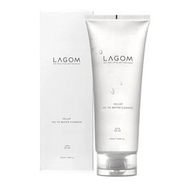 LAGOM Cellup Gel To Water Cleanser Vegano Natural Limpieza Facial Diaria Con Semilla De Acacia Omega-3 Tratamiento Herbal Hidratante Suave Para Pieles Mixtas Sensibles Secas Grasa 220ml 7.44oz