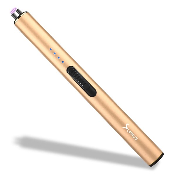 SUPRUS - Encendedor eléctrico de arco a prueba de viento,