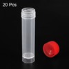 PATIKIL 30 ml Plastic Test Tubes, 20 Pack, Freezed Test