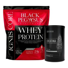 Birdman Creatina Monohidratada  Proteína Whey Black Pegasus