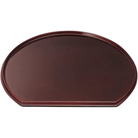 J-kitchens Shaku 2 New Half Moon Double Sided Bon Tray Tray Tambisha/Black Tenshu, Made in Japan