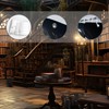 Gothic Library Shower Curtain Retro Room for Study in The