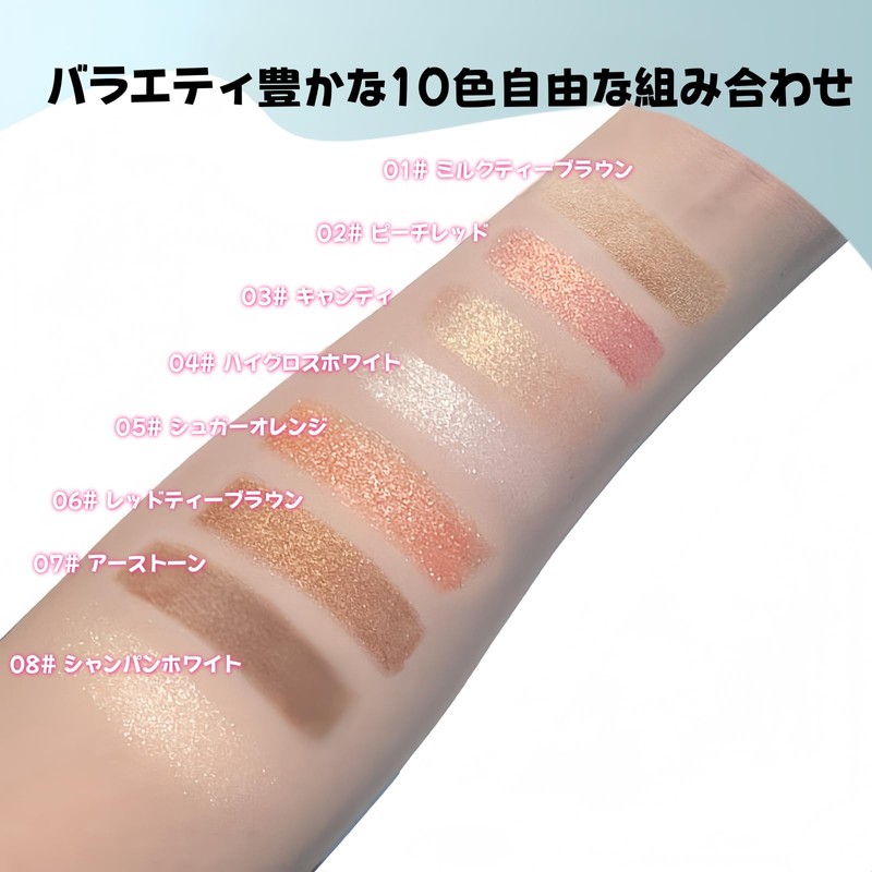 Multi Color Double Ended Eyeshadow Pencil, Glitter Eye Shadow Stick,
