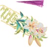 GANAZONO Beautiful Flower Themed Bookmark Lightweight Floral Page Marker for