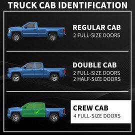 KUIPERAUTO 6" Running Boards Side Steps Compatible with Nissan Frontier 2005-2024 Crew Cab 4 Full Doors
