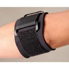 Elbow Support, L, Black, Single Strap