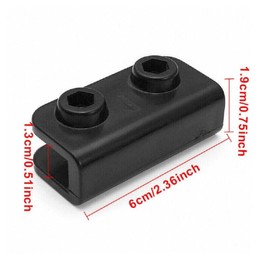 BODYA 4Pcs 2-Way Pop-up Gazebo Replacement Connector Spare Parts Rectangular Bracket Set Black