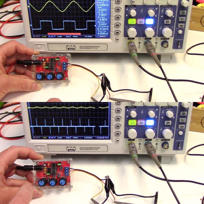 Youmile XR2206 Signal Generator Kit 1HZ-1MHZ Frequency Module 9-12V DC