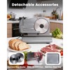 Pterying Meat Slicer Machine for Home - 200W Electric Food