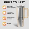 Valley Sportsman 40 oz Stainless Steel Tumblers with Handle, Spill-proof