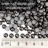 MajorCrafts 500pcs 6mm Flat Back Half Round Resin Pearls Craft