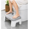 Waterproof Toilet Foot Stool, Compact Bathroom Squatting Stool with Non-Slip