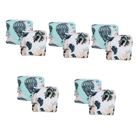 Baluue 5sets Travel Carry Bags for Women Overnight Bag Zipper Sanitary Napkin Period Pouch Reusable Travel Accessories 2pcs*5