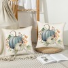 Qinqingo Blue Fall Pillow Covers 18x18 Inch Set of 2