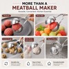 Stainless Steel Meatball Maker Tool – Non-Stick Scissor Scoop for