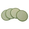 Hagihara Grass Table Mat, Round, Green, Set of 4, Diameter