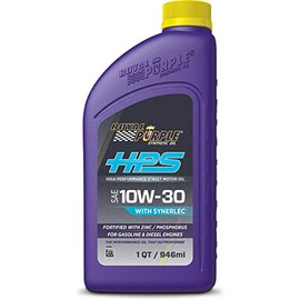 Royal Purple HPS 10W-30 Synthetic Motor Oil with Synerlec - 1 quart (Pack of 12)