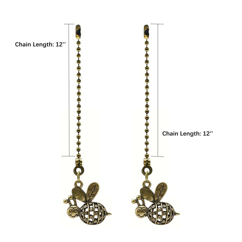 Ceiling Fan Pull Chain Extender,12 Inches Bee Shaped Ceiling Fan