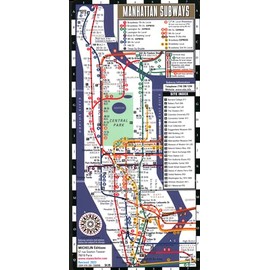 Streetwise Manhattan Bus Subway Map - Laminated Subway & Bus Map of Manhattan, New York (Michelin Streetwise Maps)