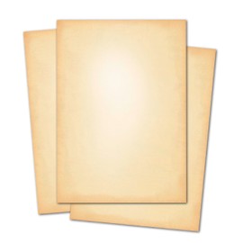 RotfuchsDesign 50 Sheets Letter Paper 120 g/m² Gastro Paper Old Paper Vintage Design Paper Certificates Menu Paper Craft Paper Printed on Both Sides Bright Stylish High Quality Retro