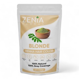 Zenia Natural Henna Hair & Beard Color/Dye | Chemical Free, Ammonia Free, Cruelty-Free, Vegan | Gray Hair Coverage | (3.5oz) 100g (Blonde)