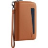 VULKIT Porta Pasaporte de Cuero con Bloqueo RFID y Correa