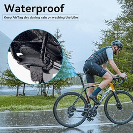 Biglumin Fahrradhalterung - Fahrrad airtag versteck Halterung, Live trackerhalterung, Fahrrad-Zubehör mit Diebstahlschutz Kompatibel, Schlüsselfinder Halterung mit Mountainbikes, Rennräder