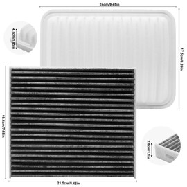 KEQGPCBE Comb Engine Cabin Air Filter for Toyota Matrix 1.8L L4 2014 2013 2012 2011 2010 2009