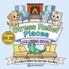 Calm & Cozy Stress Relief Places Coloring Book: 52 Locations