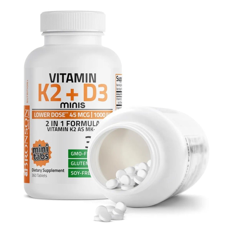 Vitamina K2 45mcg Vitamina D3 1000 Diaria 360 Tabletas I77