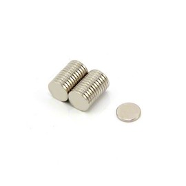 N42 Neodymium Magnet for Arts, Crafts, Model Making, DIY, Hobbies, Office and Home - 8mm dia x 1mm thick - 0.44kg Pull - Pack of 20