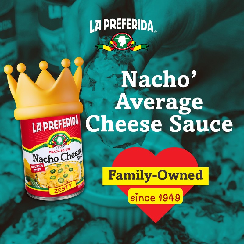 La Preferida Zesty Nacho Cheese Sauce (Bold & Creamy Canned
