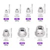 100Pcs 304 Stainless Steel Serrated Metric Acorn Cap Nuts Hex