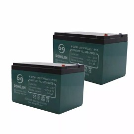 Unbranded 2PC 6-DZM-12 12V 12Ah Battery for E Bike Scooter ATV Wheelchair Go kart Cart UTV