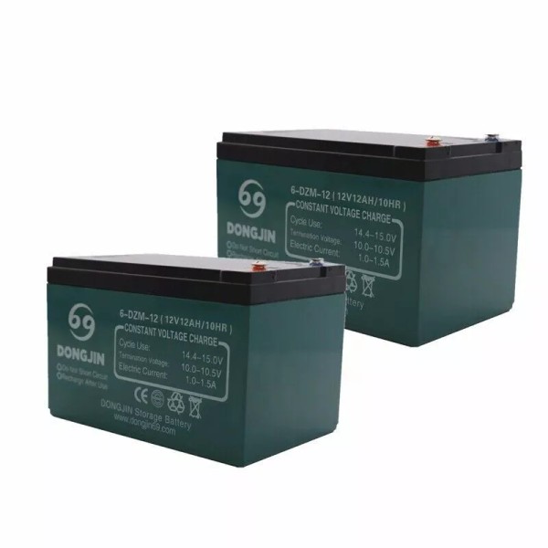 Unbranded 2PC 6-DZM-12 12V 12Ah Battery for E Bike Scooter