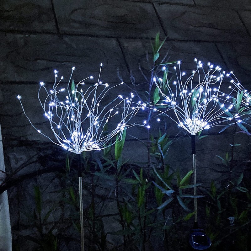 JJGoo Solar Firework Lights, 2 Pack 180 LEDs 2 Lighting