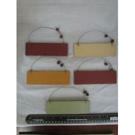 Collins Primitive Style Christmas Themed Ornaments / Sayings / Signs Collins RO-111 NEW