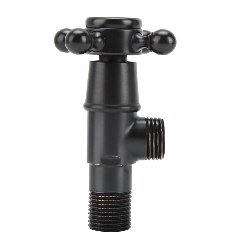G1/2in Brass Hot and Cold Triangular Valve Water Stop Angle