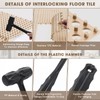 Drydiet 24 Pack Drainage Tiles Modular Interlocking Floor Tiles with