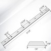 WOODSTARTER 13 Inch Planer Blades for Dewalt DW735, DW735X Planer,