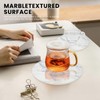 Ceramic 8" Trivets - Marble Style Heat Resistant Hot Pads,