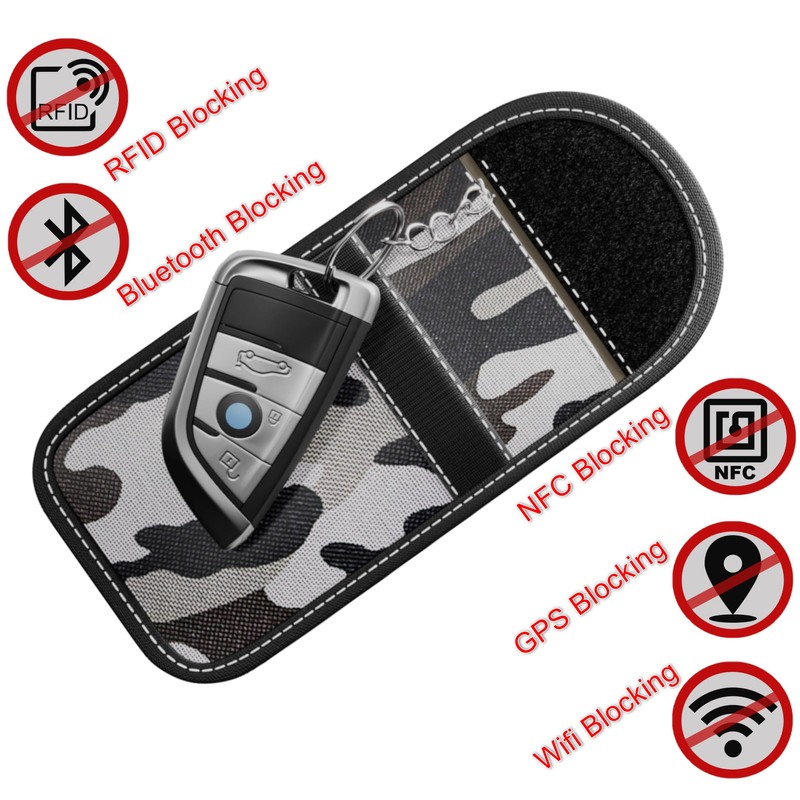FOAMO Keyless Go Protection Car Key RFID Shielding Blocker Key
